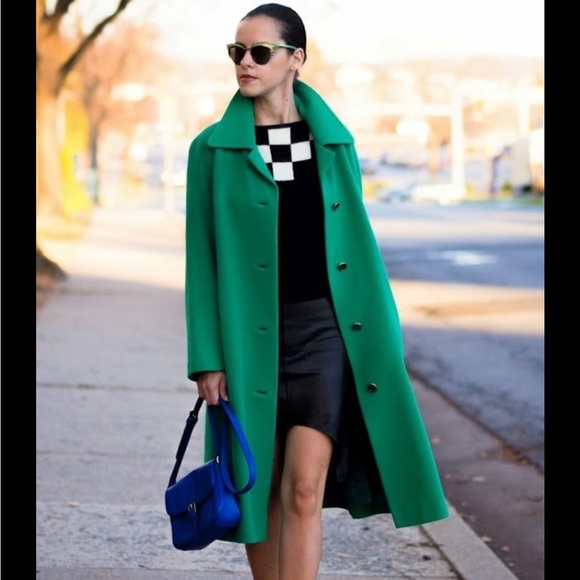 J. Crew Jackets & Blazers - J.Crew green double cloth coat